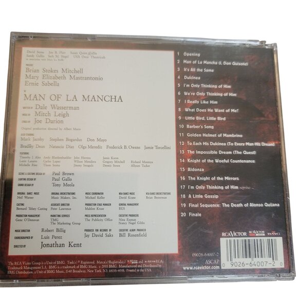 Man Of La Mancha New Broadway Cast Recording CD By RCA Victor - Picture 2 of 4